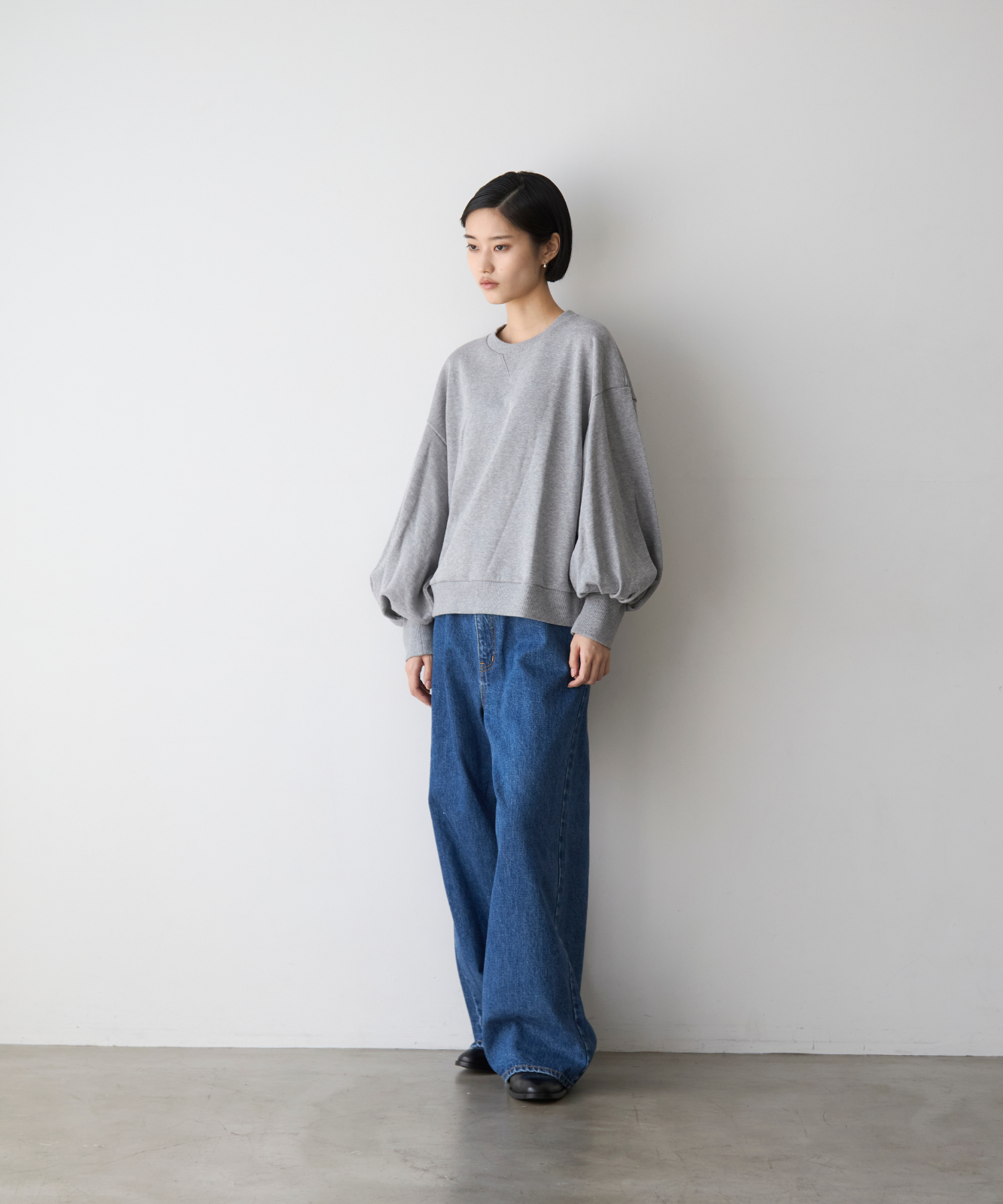 ≪通常販売≫sode powan sweat  (袖ぽわんスウェット)