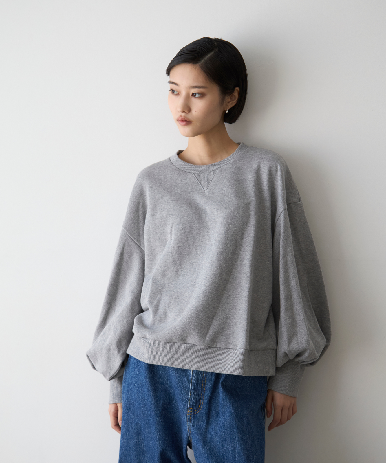 ≪通常販売≫sode powan sweat  (袖ぽわんスウェット)