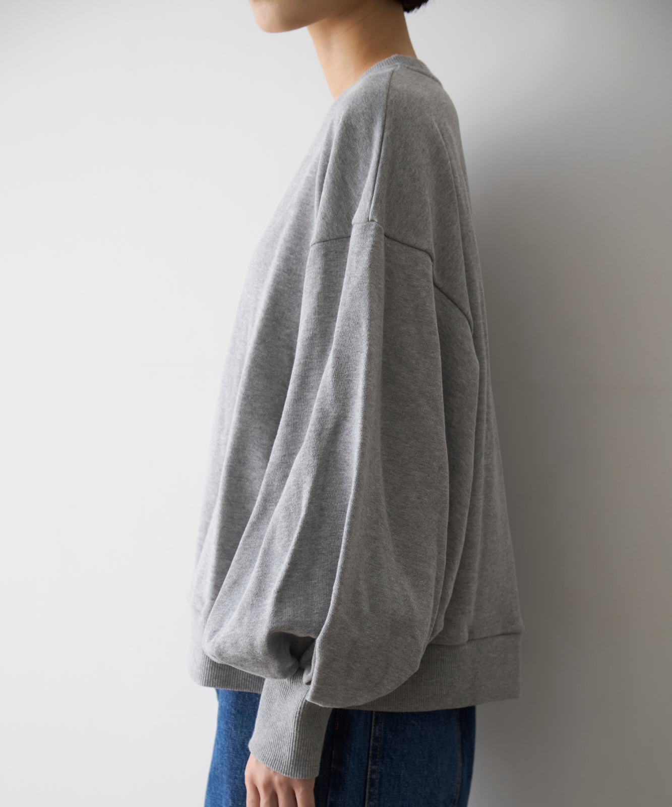 ≪通常販売≫sode powan sweat  (袖ぽわんスウェット)