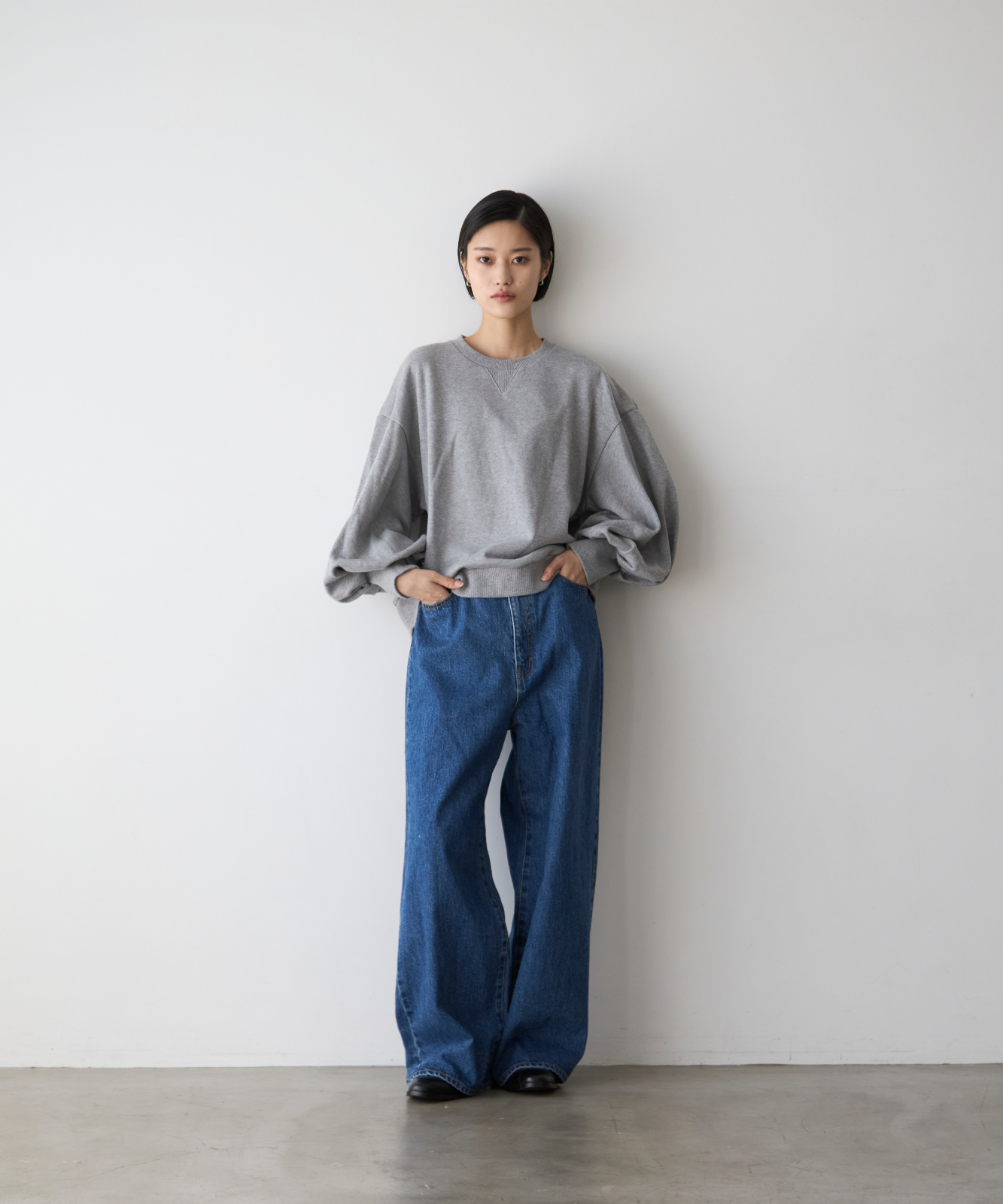 ≪通常販売≫sode powan sweat  (袖ぽわんスウェット)