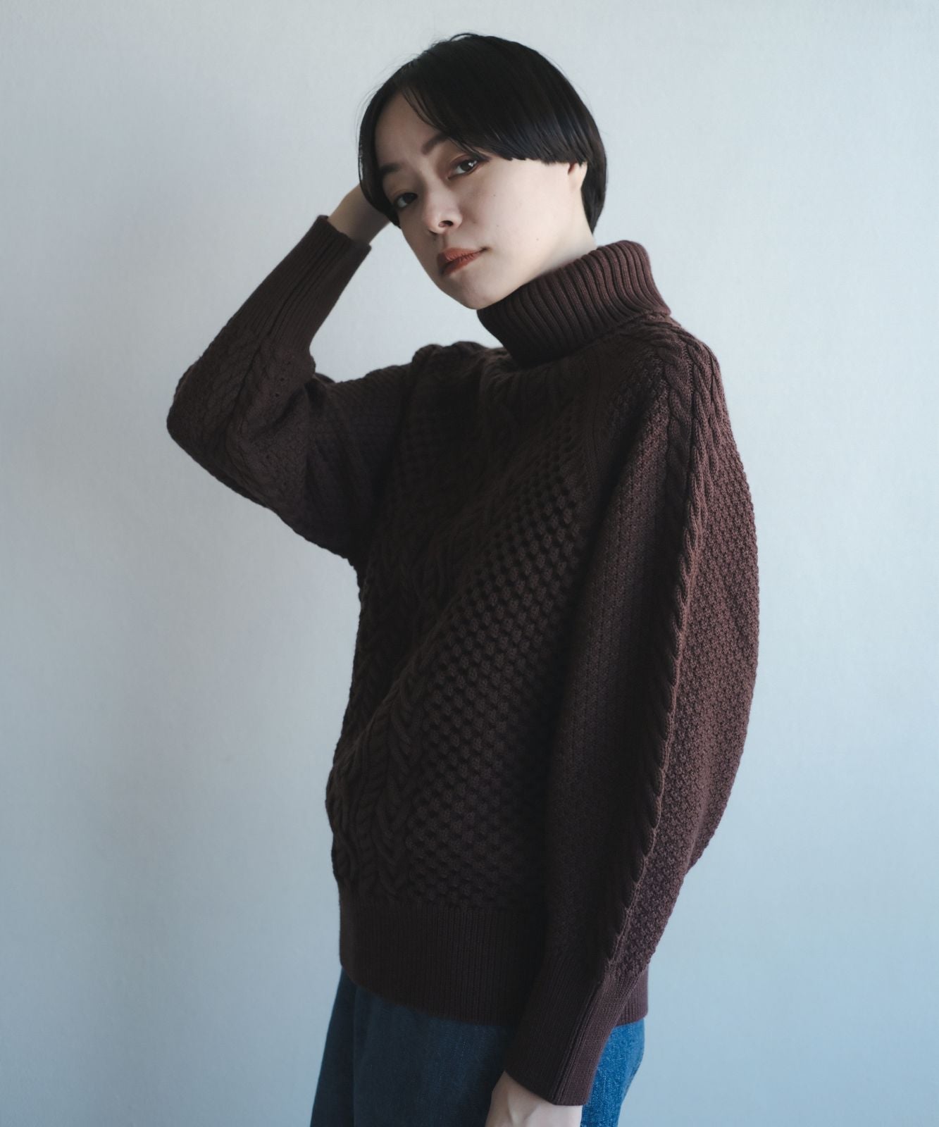 ≪在庫販売≫chunky turtle neck sweater（チャンキータートルネック