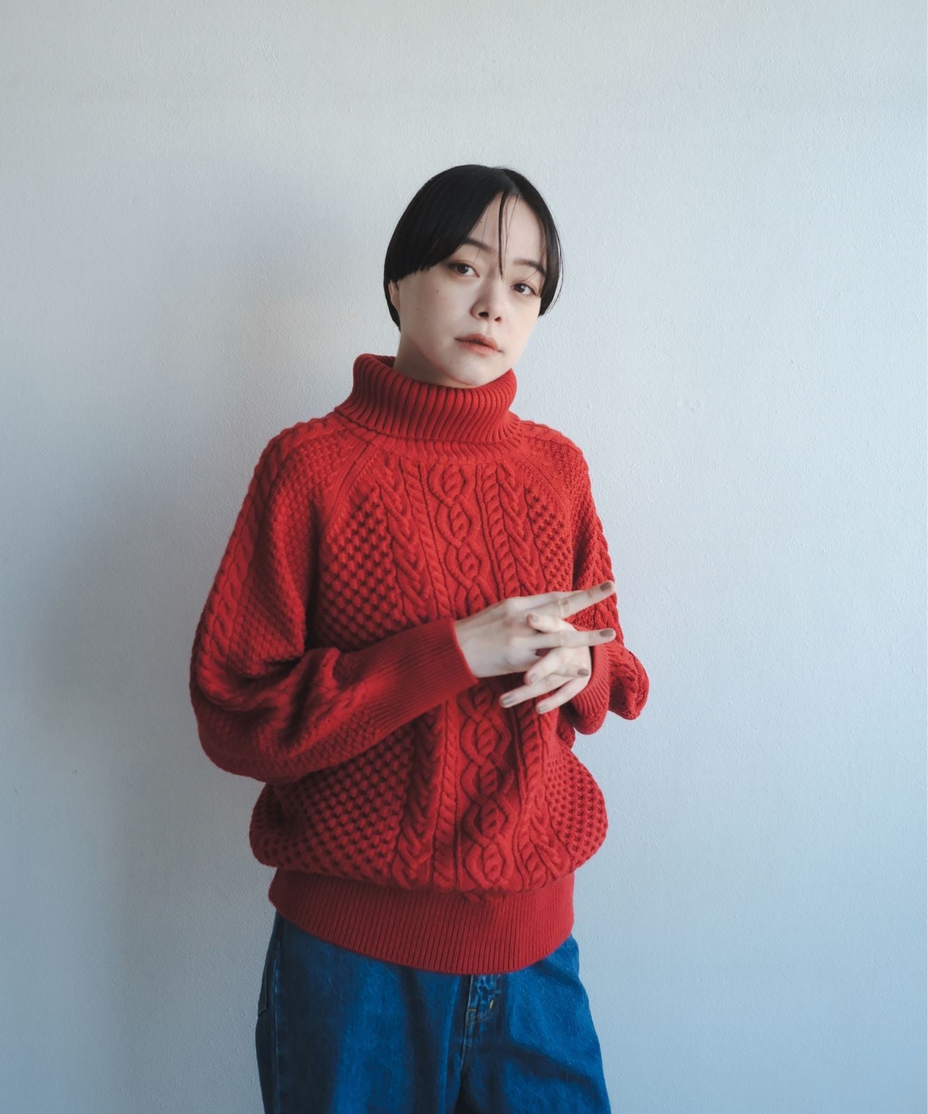 ≪在庫販売≫chunky turtle neck sweater（チャンキータートルネック