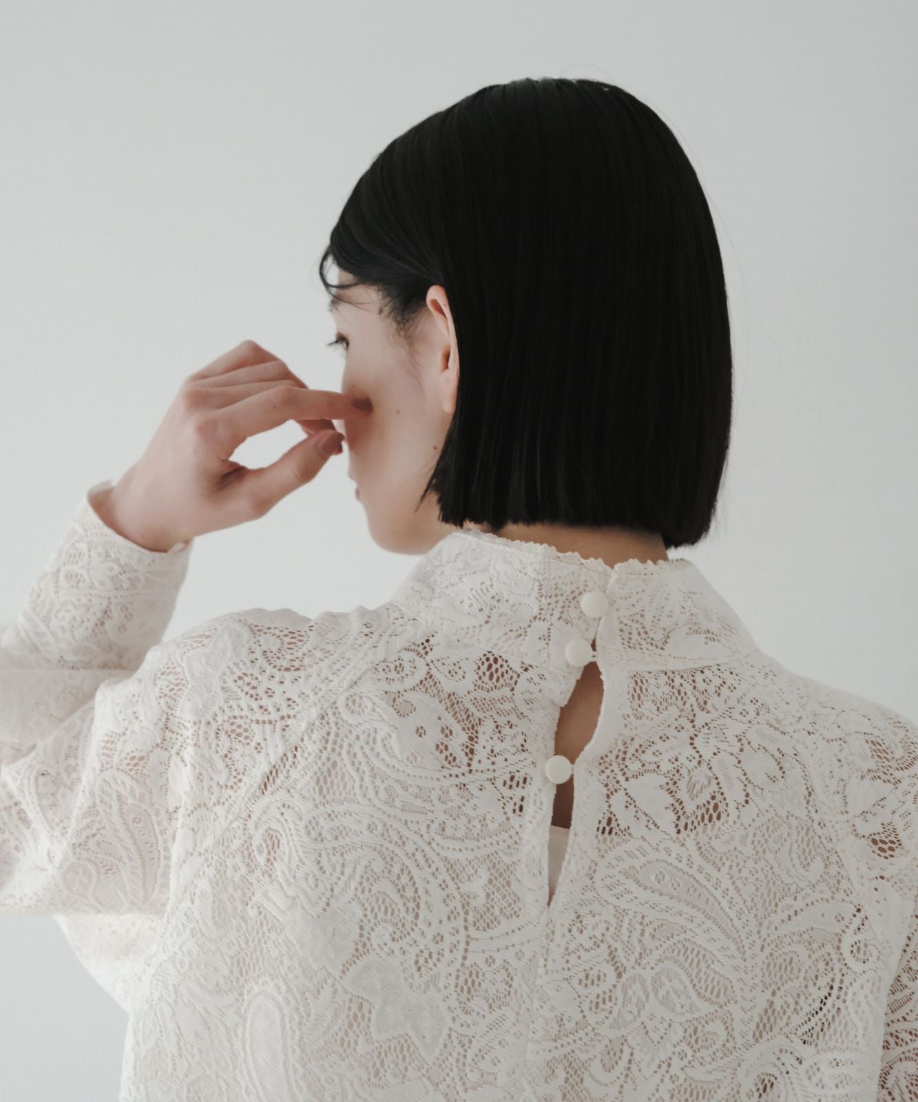 ≪予約販売≫pullover lace  blouse（プルオーバーレースブラウス）≪2023年12月11日15:00販売開始≫≪2024年1月下旬以降発送予定≫