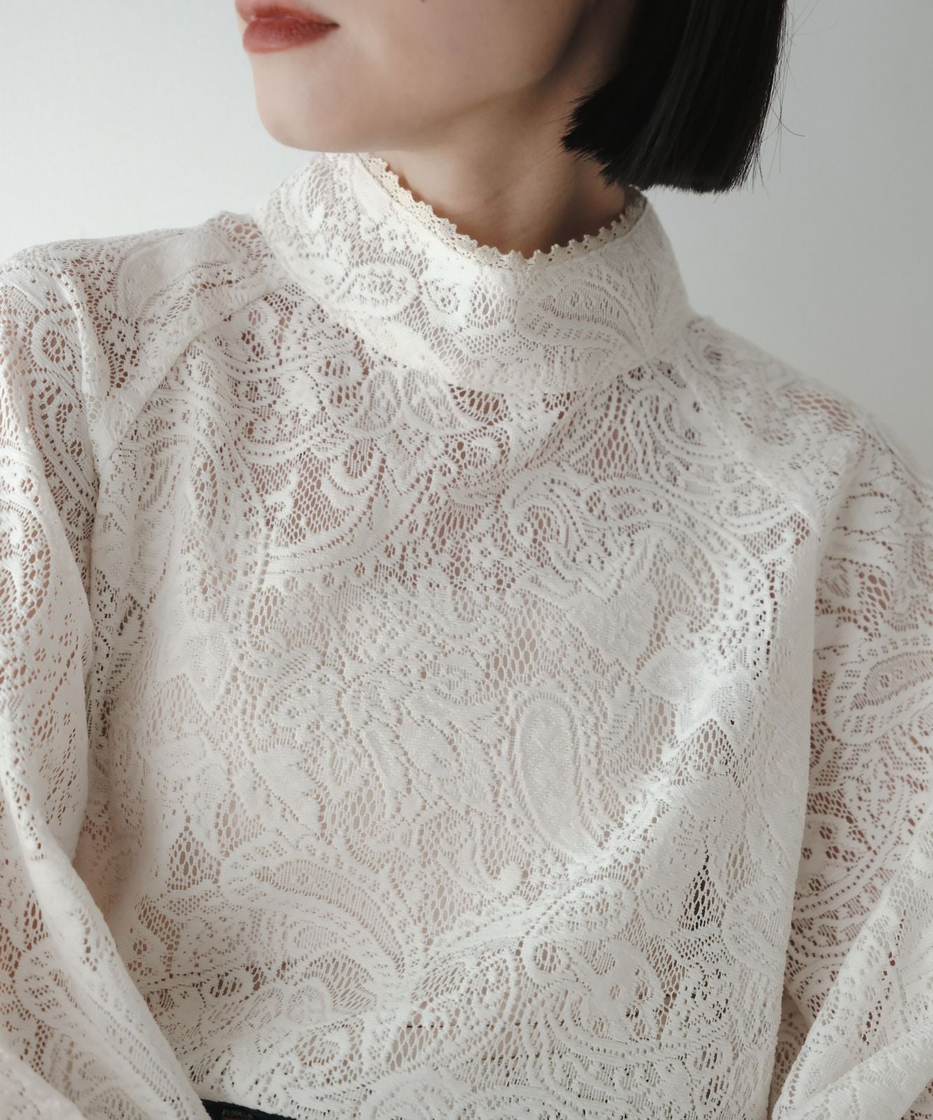 ≪予約販売≫pullover lace  blouse（プルオーバーレースブラウス）≪2023年12月11日15:00販売開始≫≪2024年1月下旬以降発送予定≫