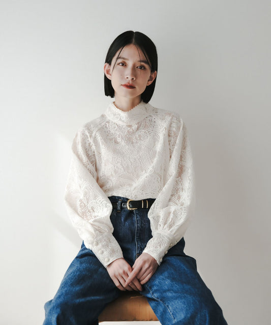 ≪通常販売≫pullover lace blouse（プルオーバーレースブラウス）