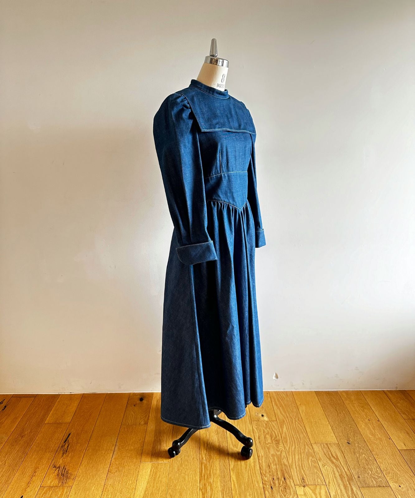 ≪通常販売≫princess gather denim classical dress（プリンセスギャザーデニムクラシカルドレス）