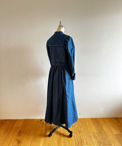 ≪通常販売≫princess gather denim classical dress（プリンセスギャザーデニムクラシカルドレス）