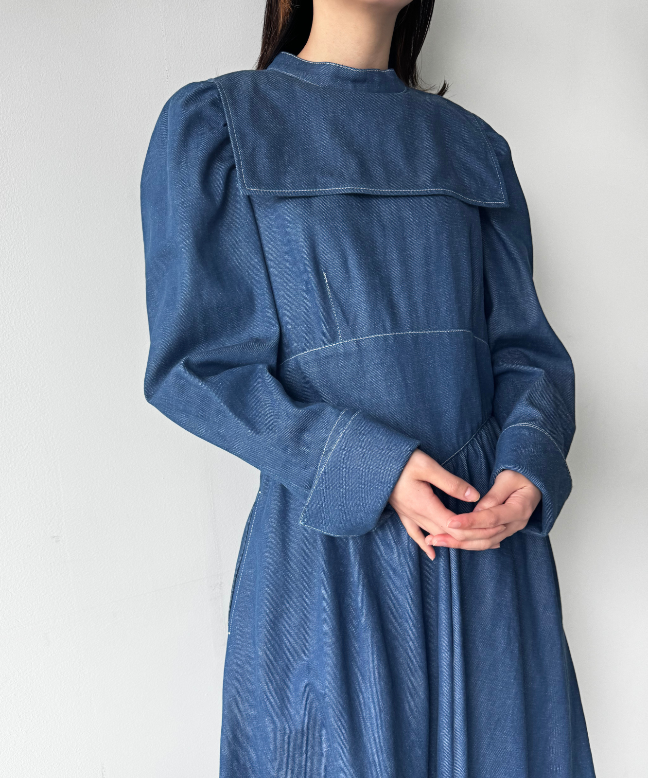 ≪通常販売≫princess gather denim classical dress(プリンセス ≪通常販売≫princess gather denim classical dress(プリンセス