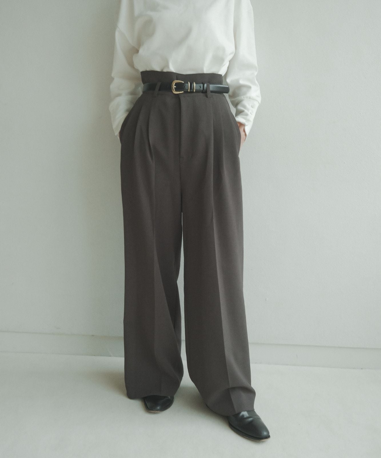 ≪予約販売≫melange nice easy wide pants（メランジナイスイージーワイドパンツ）≪2023年8月21日19:00販売開始≫≪2023年11月上旬発送予定≫