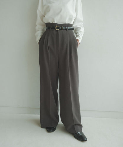 ≪在庫販売≫melange nice easy wide pants（メランジナイスイージーワイドパンツ）