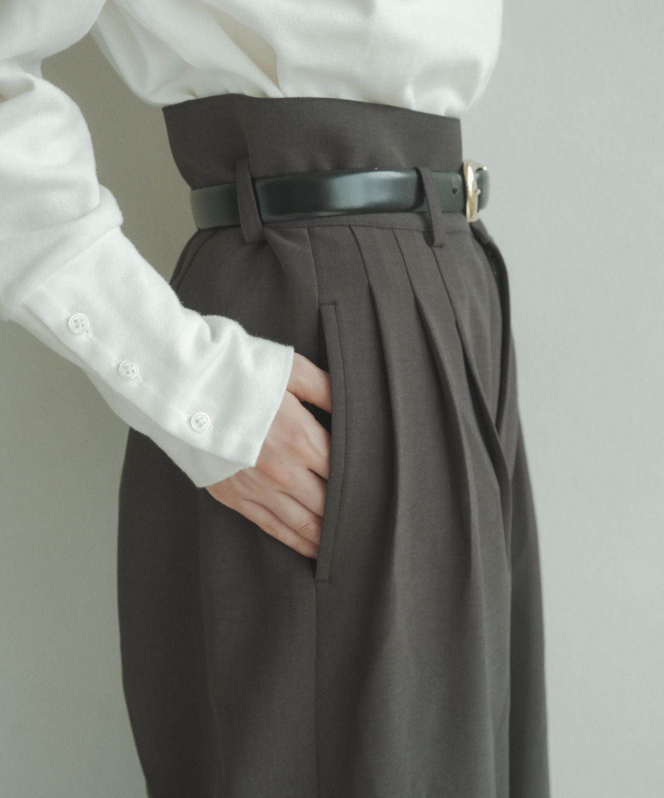 ≪在庫販売≫melange nice easy wide pants（メランジナイスイージーワイドパンツ）≪2023年11月22日15:00販売開始≫