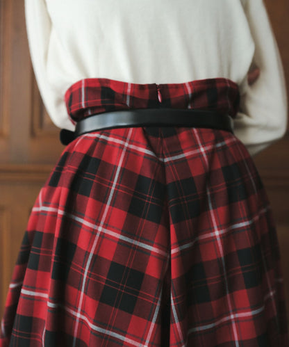 ≪予約販売≫tartan check super flare skirt（タータンチェックスーパーフレアスカート）≪2023年9月22日15:00販売開始≫≪2023年12月下旬以降発送予定≫