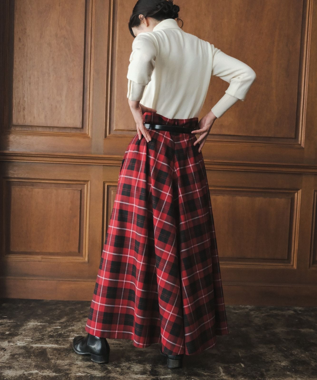 ≪在庫販売≫tartan check super flare skirt（タータンチェック ...