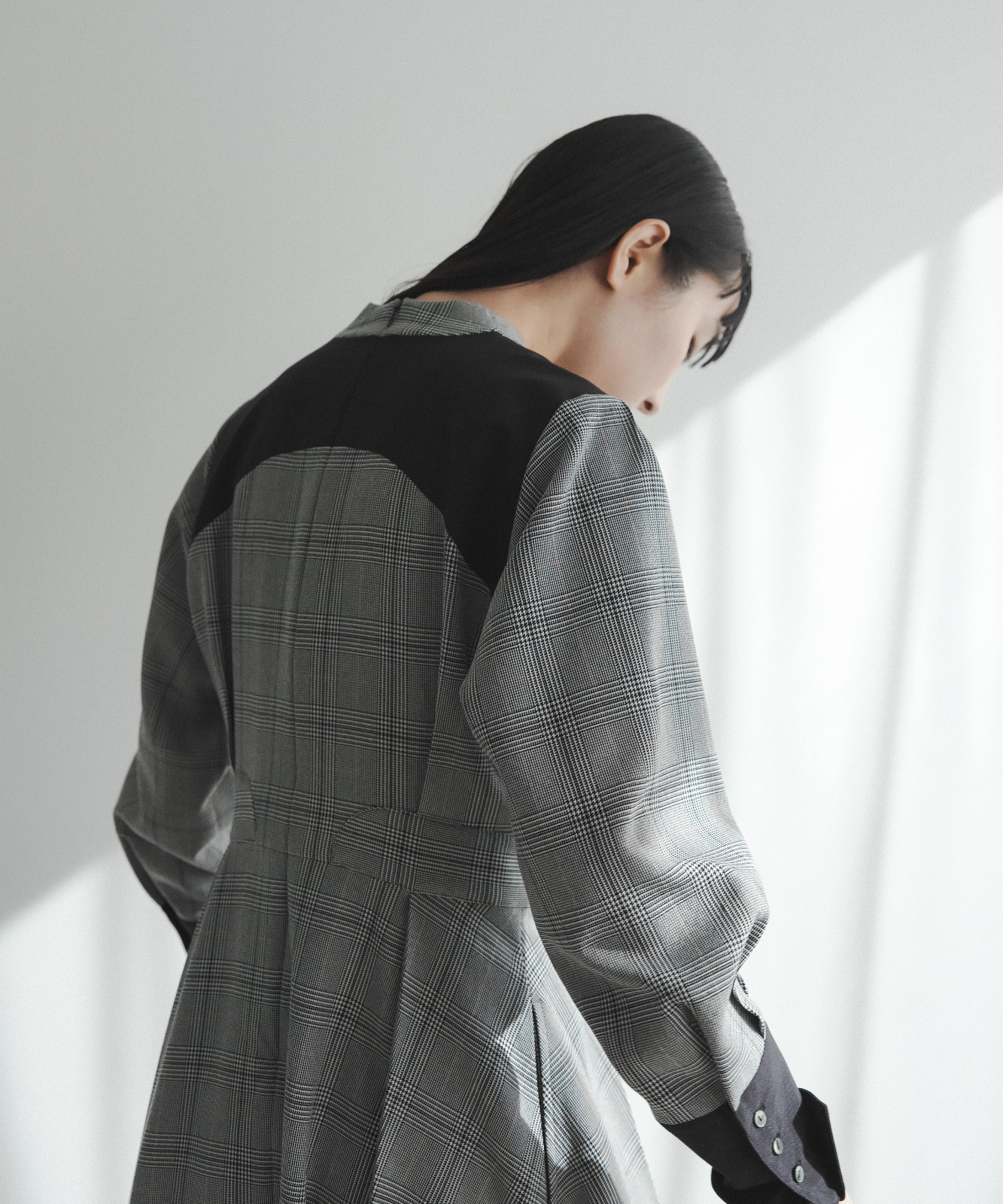 ≪在庫販売≫shawl collar classical check onepiece（ショールカラークラシカルチェックワンピース）≪2024年5月7日15:00販売開始≫