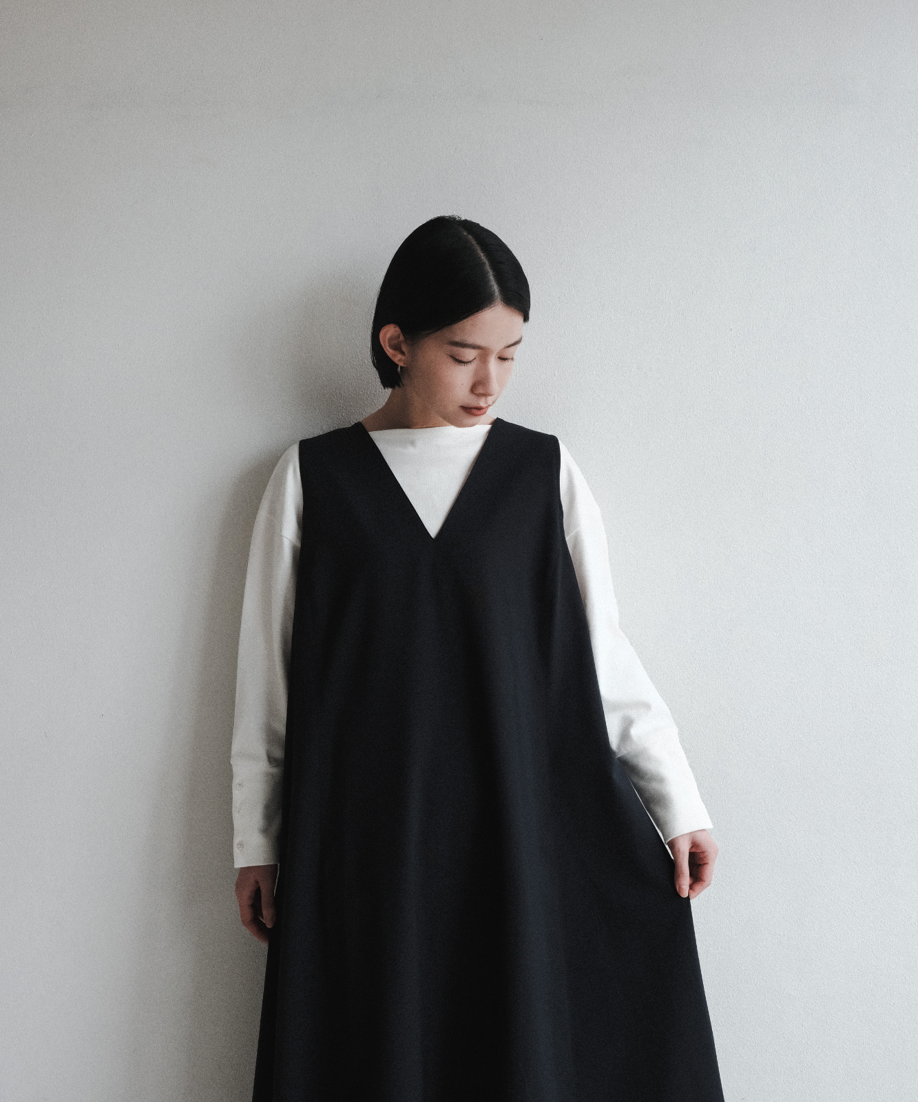 ≪通常販売≫2way front tuck jumper skirt（2way フロントタックジャンパースカート）