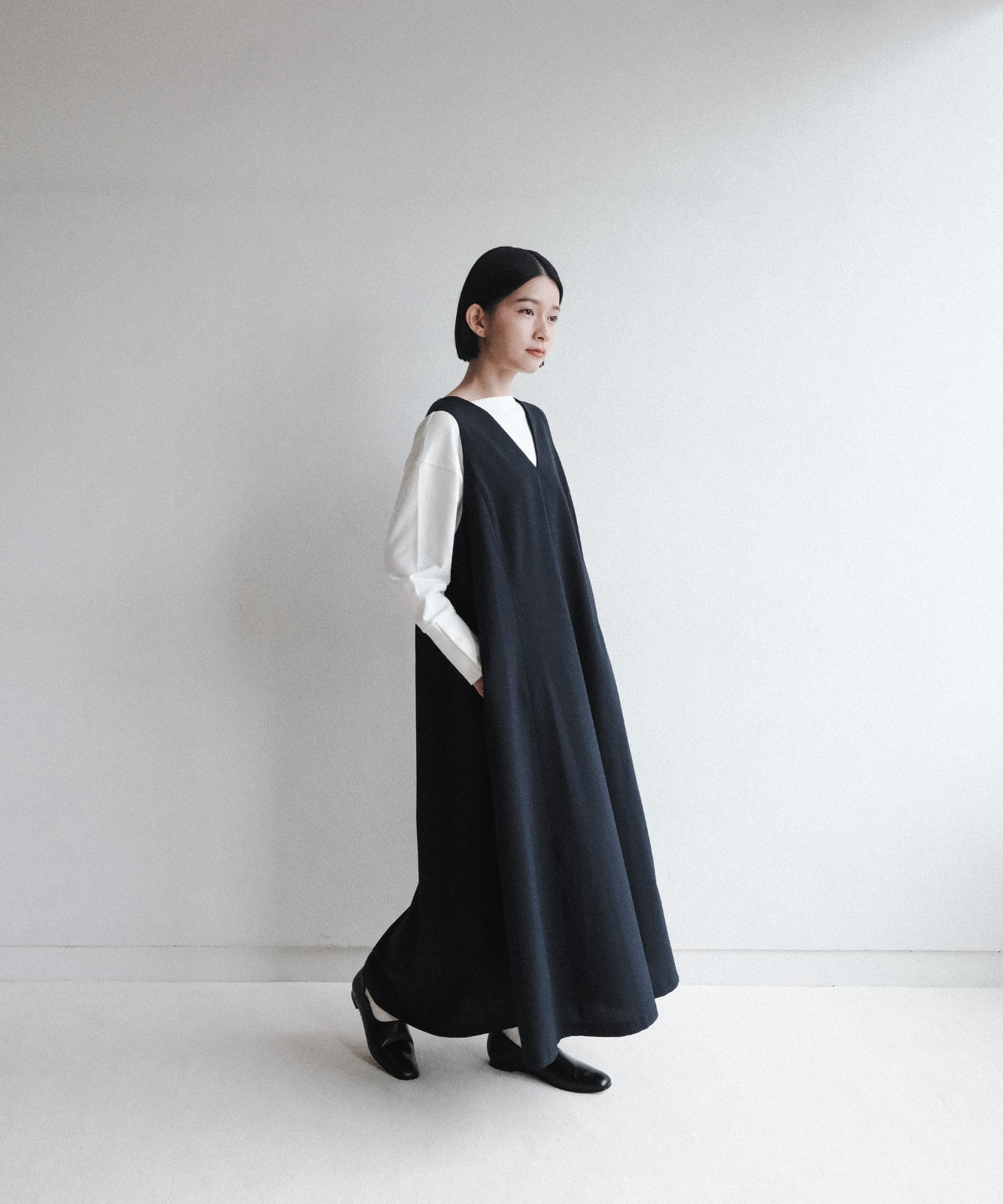 ≪通常販売≫2way front tuck jumper skirt（2way フロントタックジャンパースカート）