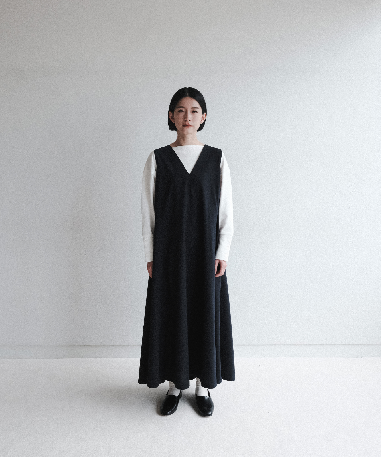 ≪通常販売≫2way front tuck jumper skirt（2way フロントタックジャンパースカート）