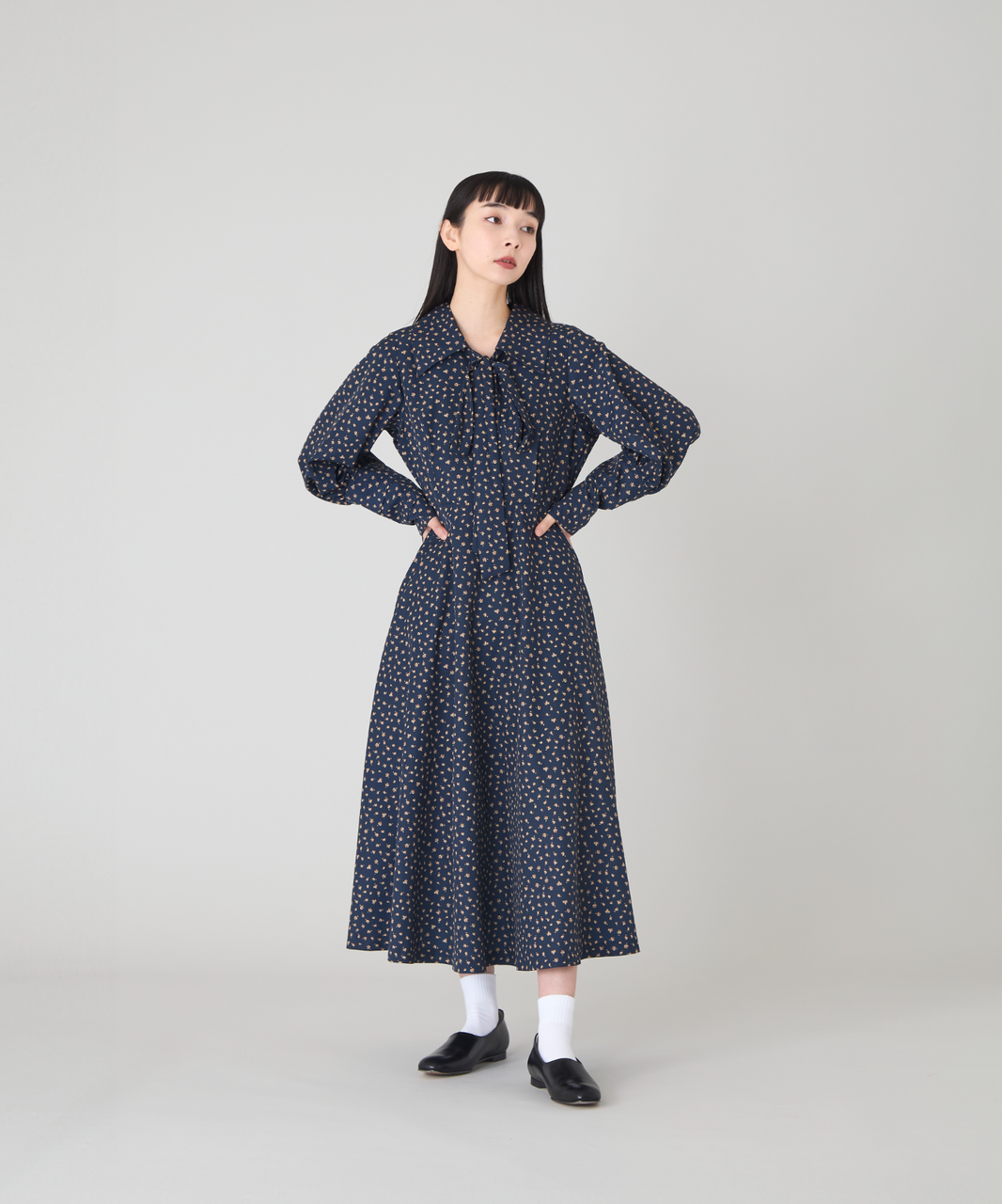 【SALE】リボンフロッキーワンピース