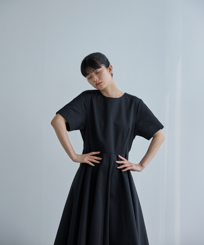 ≪通常販売≫【THE DRESS #00】black flare onepiece（ブラックフレアワンピース）