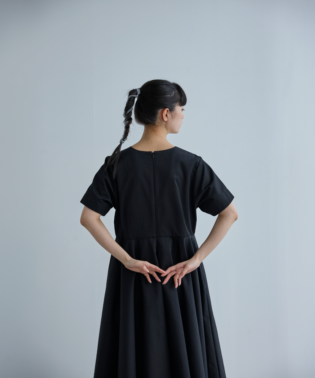 foufou「THE DRESS #00」ブラック フレアワンピース ≪通常販売≫【THE DRESS #00】black flare onepiece（ブラックフレア