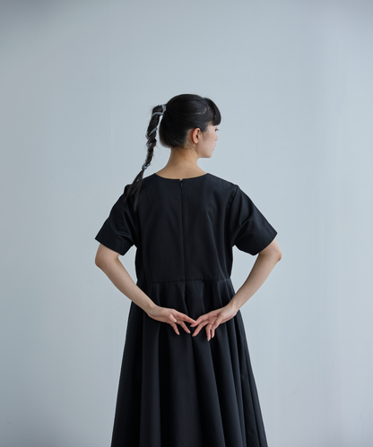≪通常販売≫【THE DRESS #00】black flare onepiece（ブラックフレアワンピース）