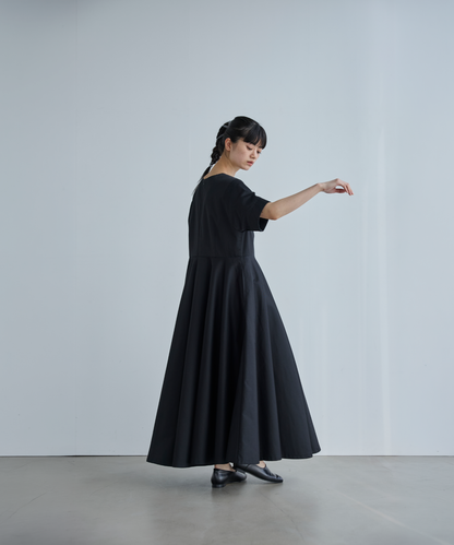 ≪通常販売≫【THE DRESS #00】black flare onepiece（ブラックフレアワンピース）