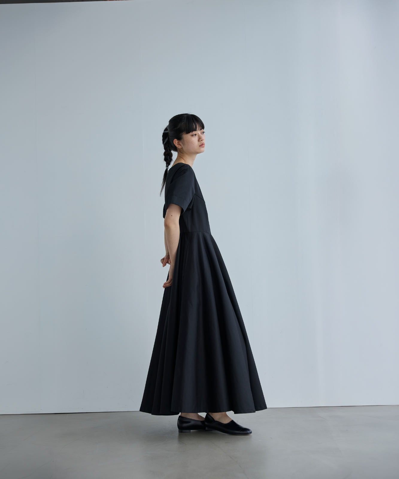 ≪通常販売≫【THE DRESS #00】black flare onepiece（ブラックフレアワンピース）