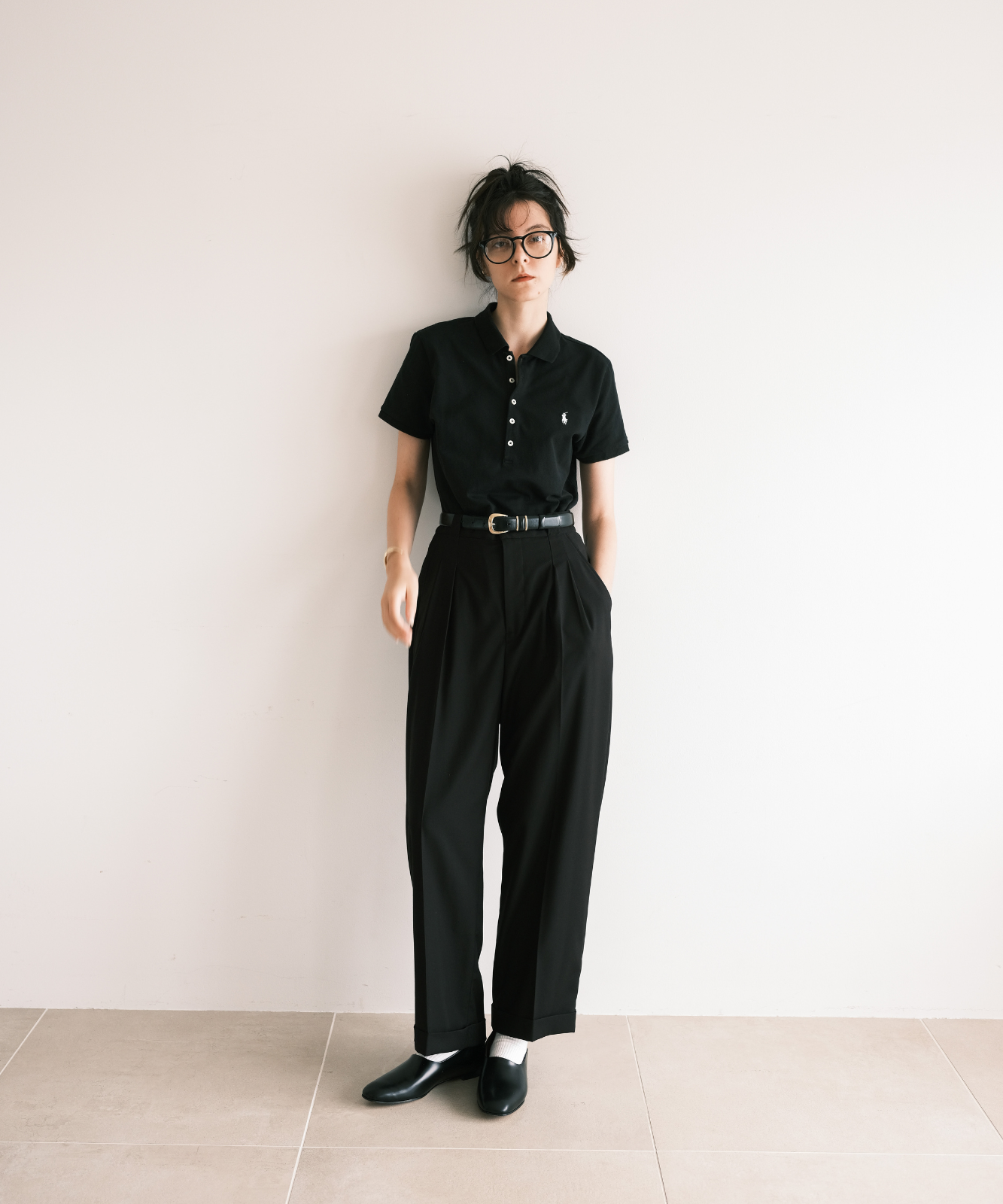 ≪通常販売≫2tuck easy gaba stretch slacks（ツータックイージーギャバストレッチスラックス）