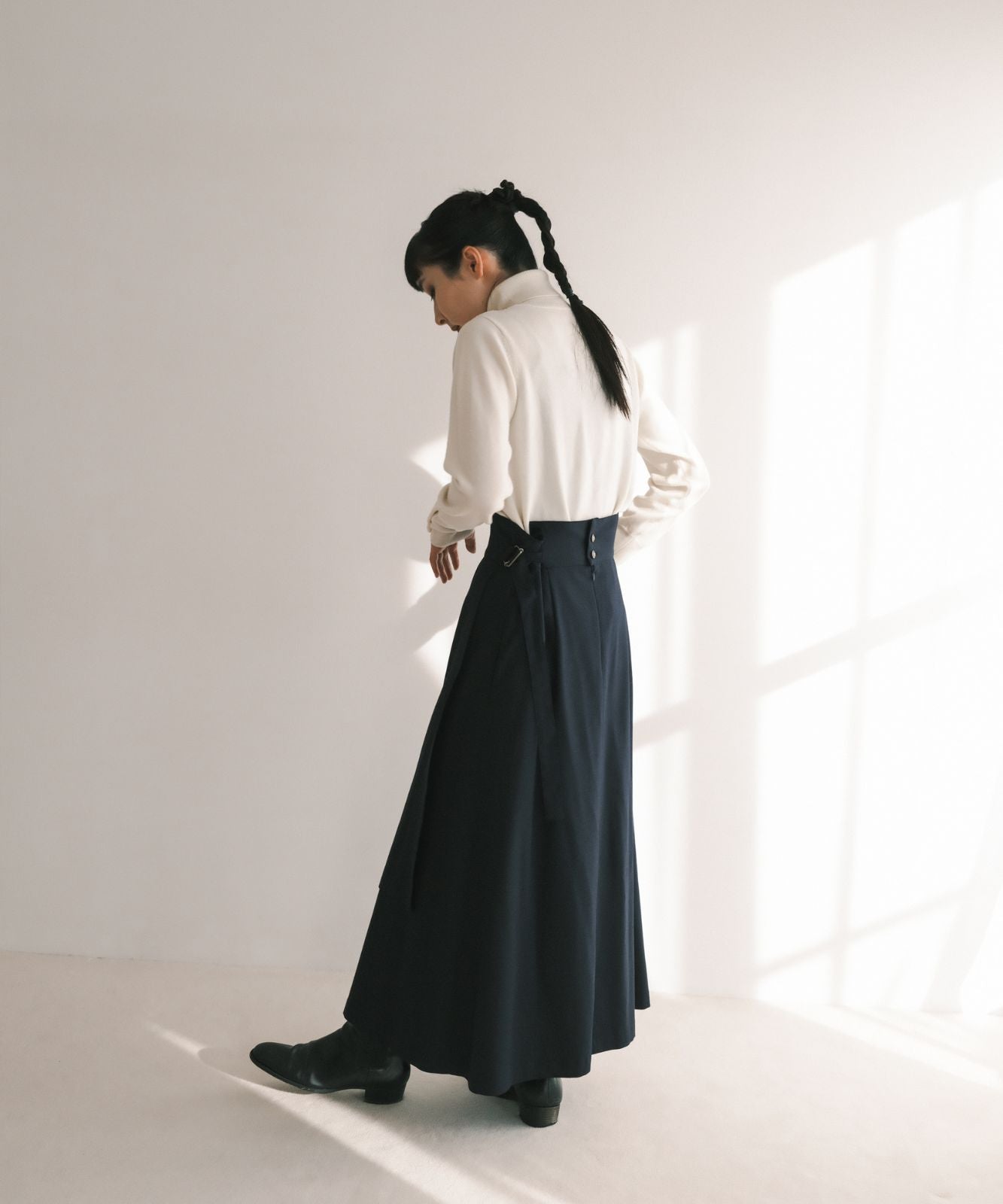 ≪在庫販売≫highwaist tuck classical skirt（ハイウエストタック 