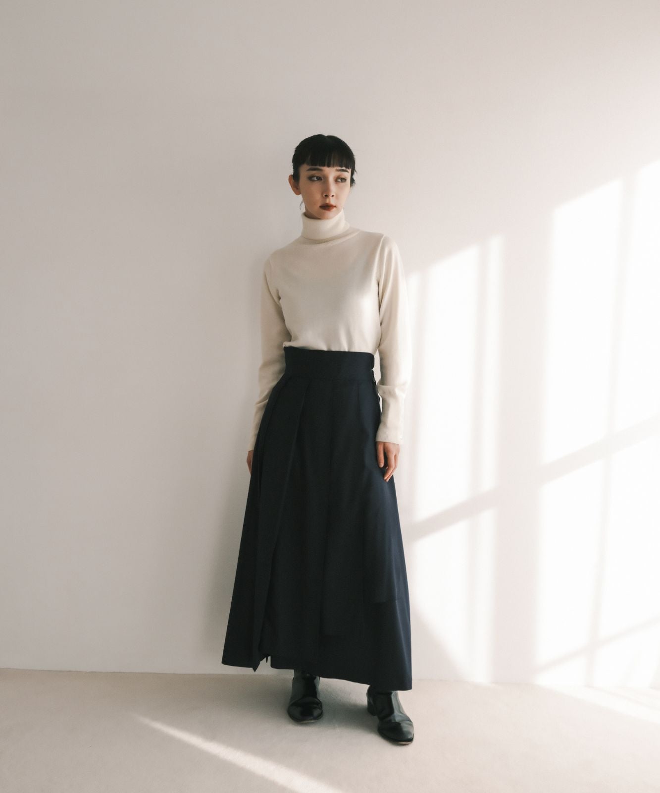 ≪在庫販売≫highwaist tuck classical skirt（ハイウエストタック 