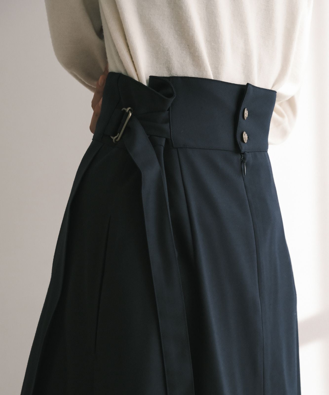 ≪在庫販売≫highwaist tuck classical skirt（ハイウエストタック