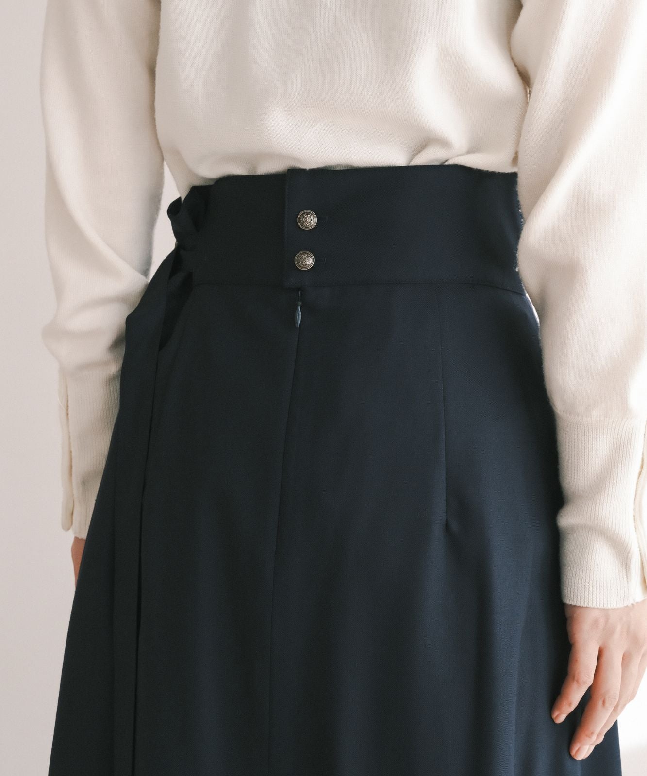 ≪在庫販売≫highwaist tuck classical skirt（ハイウエストタック 