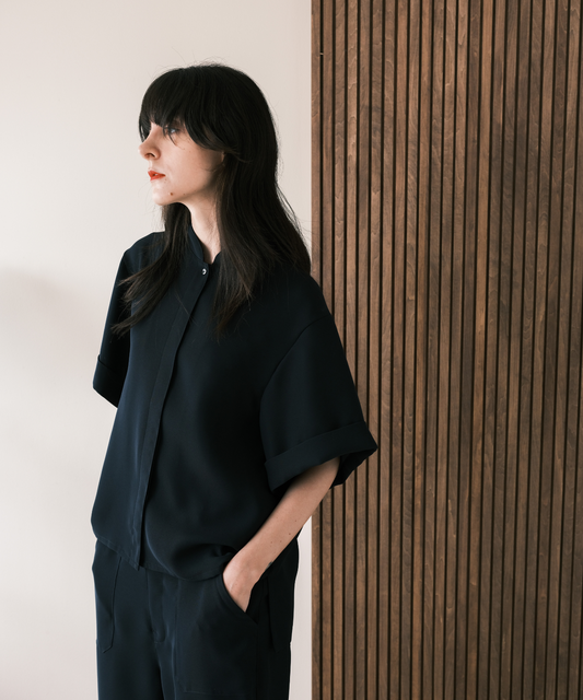 ≪通常販売≫stand collar toro blouse（スタンドカラートロブラウス）