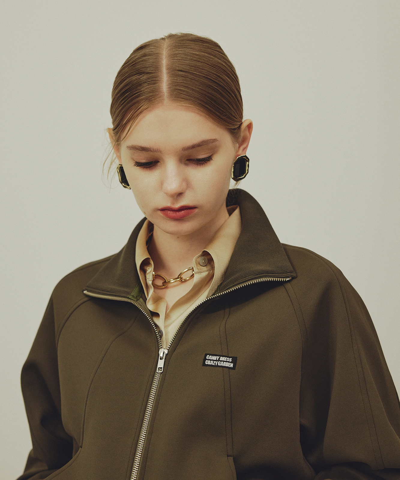 ≪通常販売≫track candy high neck jacket(トラックキャンディー ≪通常販売≫track candy high neck jacket(トラックキャンディー