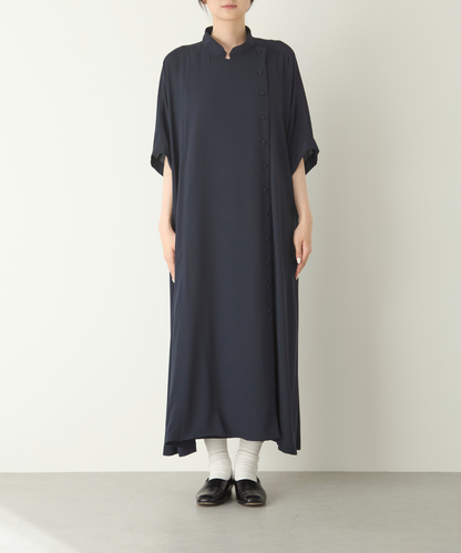 ≪在庫販売≫georgette wrap onepiece（ジョーゼットラップワンピース）