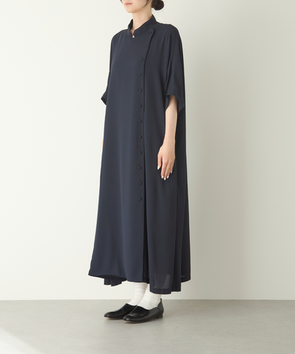 ≪在庫販売≫georgette wrap onepiece（ジョーゼットラップワンピース）