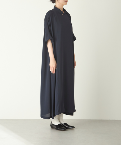 ≪在庫販売≫georgette wrap onepiece（ジョーゼットラップワンピース）