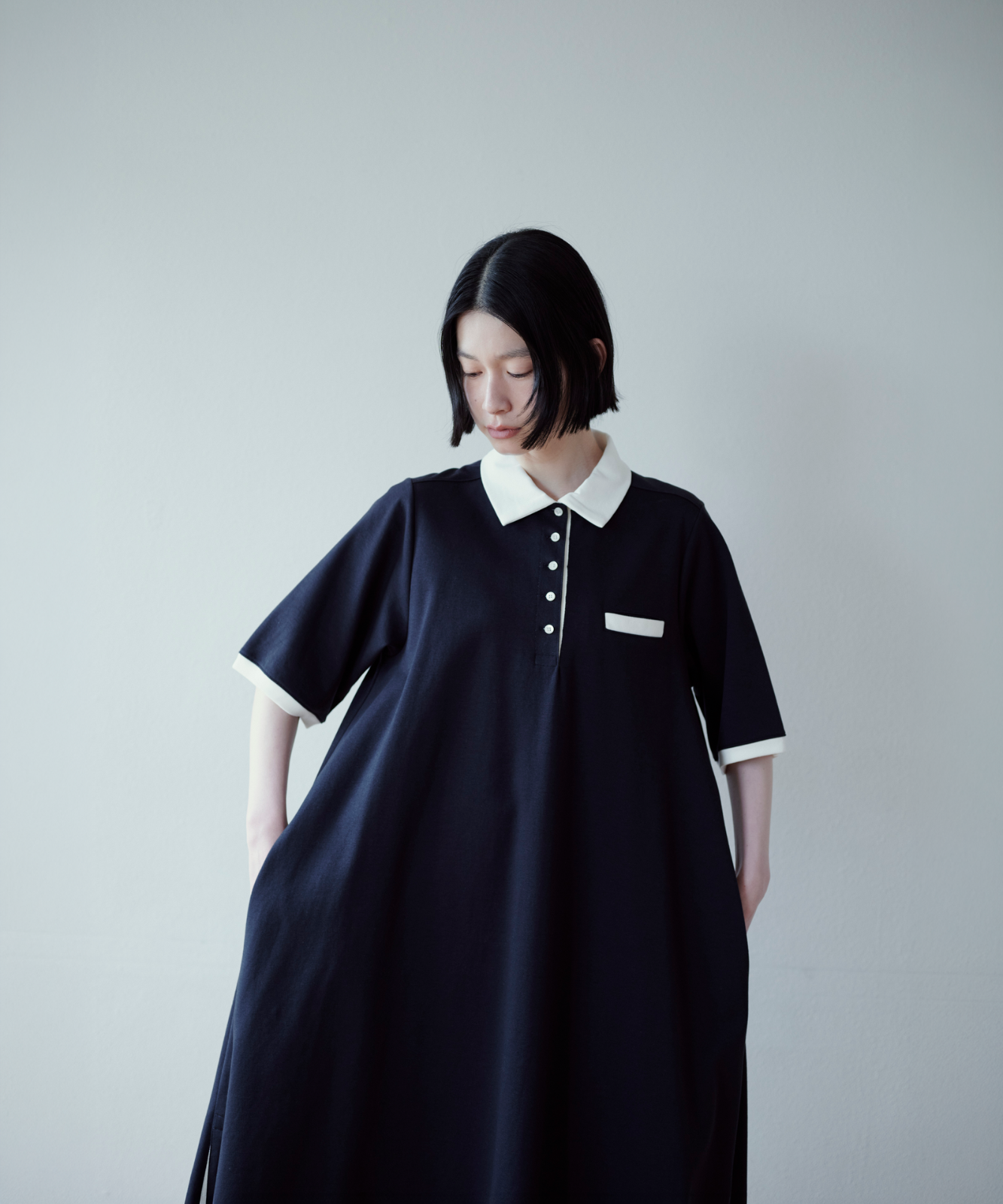 【0サイズ】foufou トラックポロワンピース ≪通常販売≫track polo onepiece（トラックポロワンピース）≪2026年