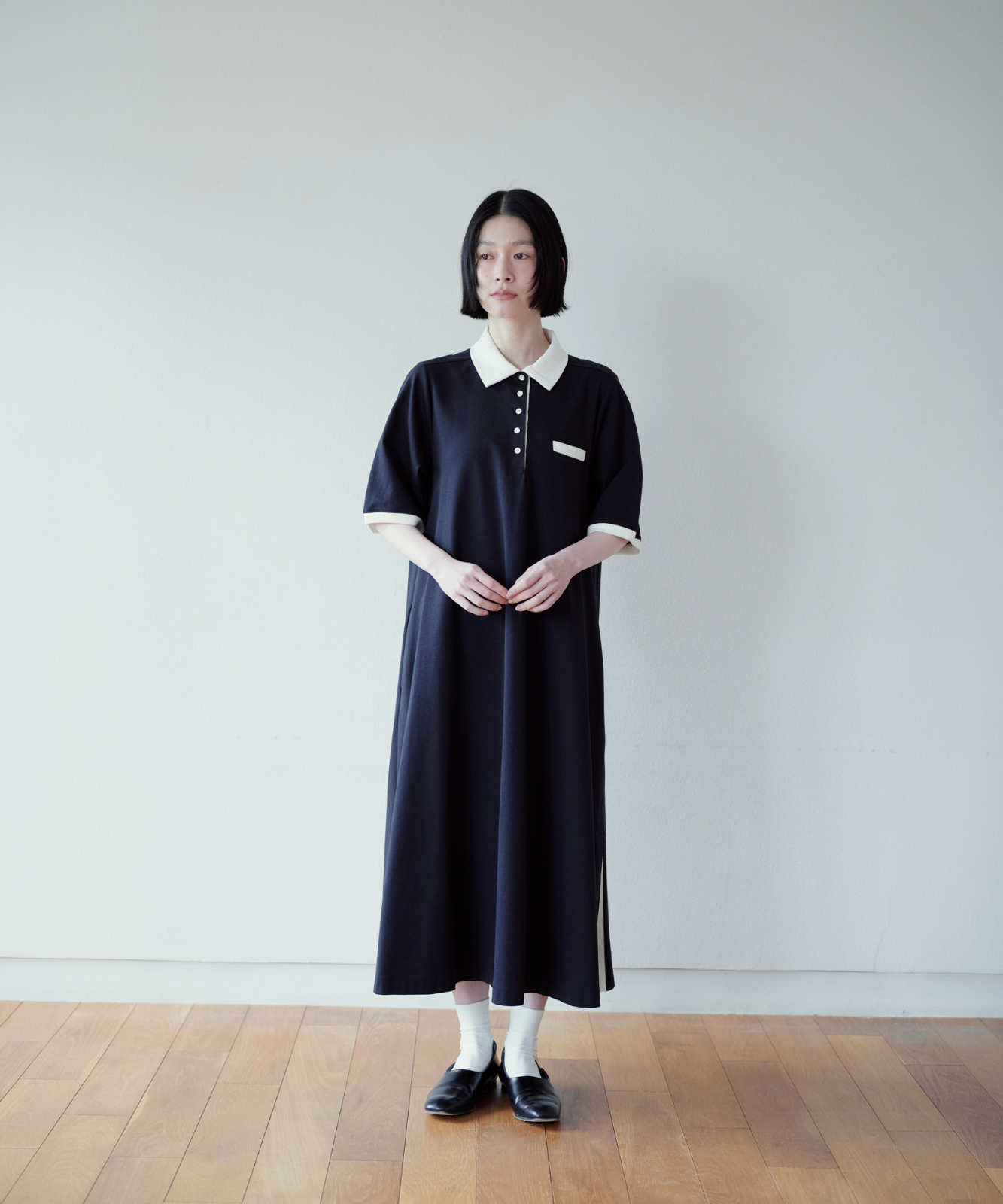 ≪通常販売≫track polo onepiece（トラックポロワンピース） – THE