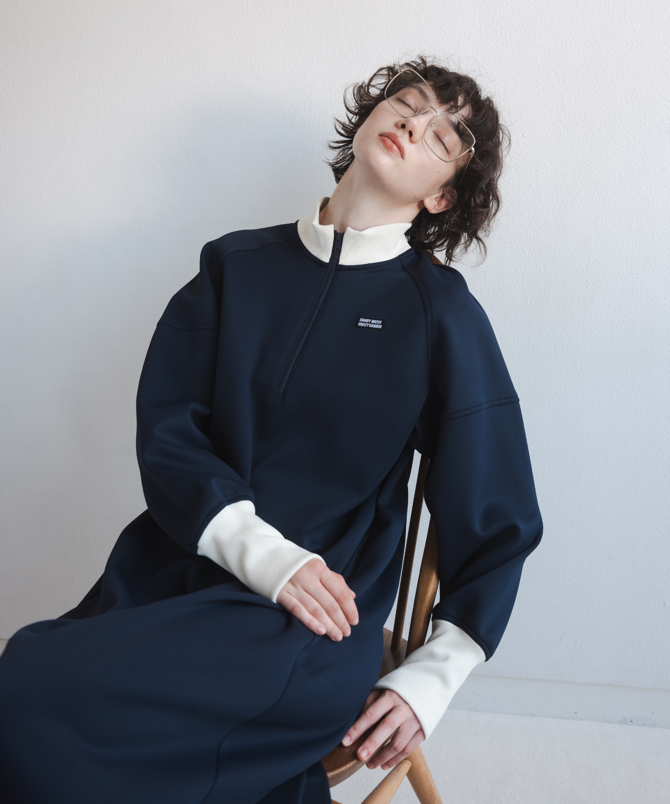 ≪通常販売≫track candy half zip onepiece（トラックキャンディーハーフジップワンピース）≪2024年12月6日15:00販売開始≫