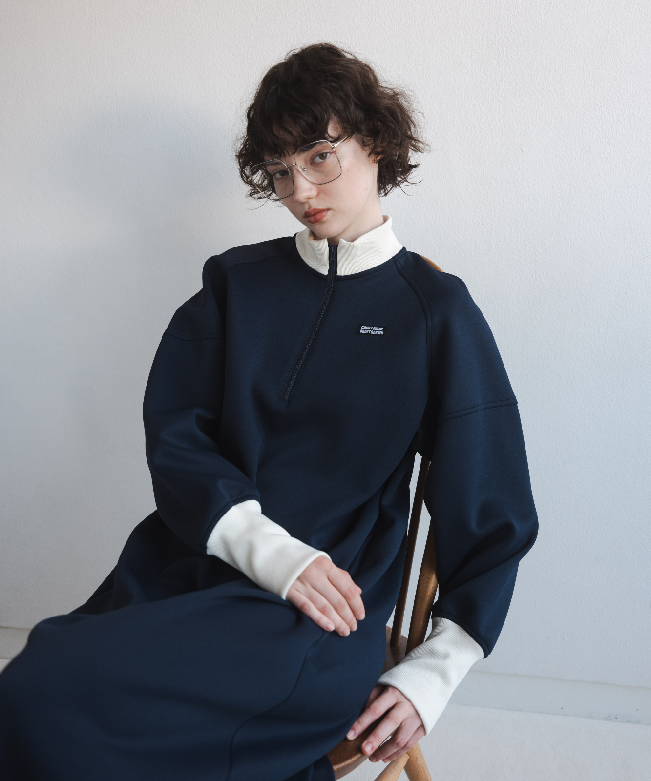 ≪通常販売≫track candy half zip onepiece（トラックキャンディーハーフジップワンピース）≪2024年12月6日15:00販売開始≫