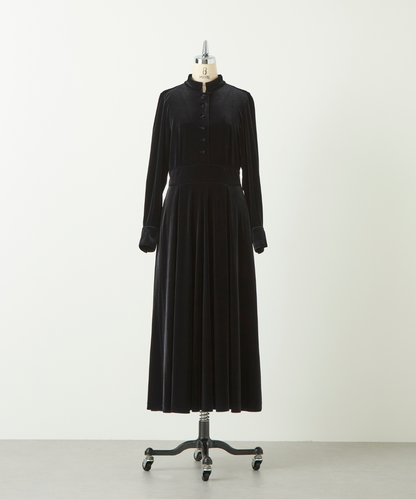 ≪通常販売≫【THE DRESS #57】velour front button dress（ベロアフロントボタンドレス）≪2024年11月22日15:00販売開始≫