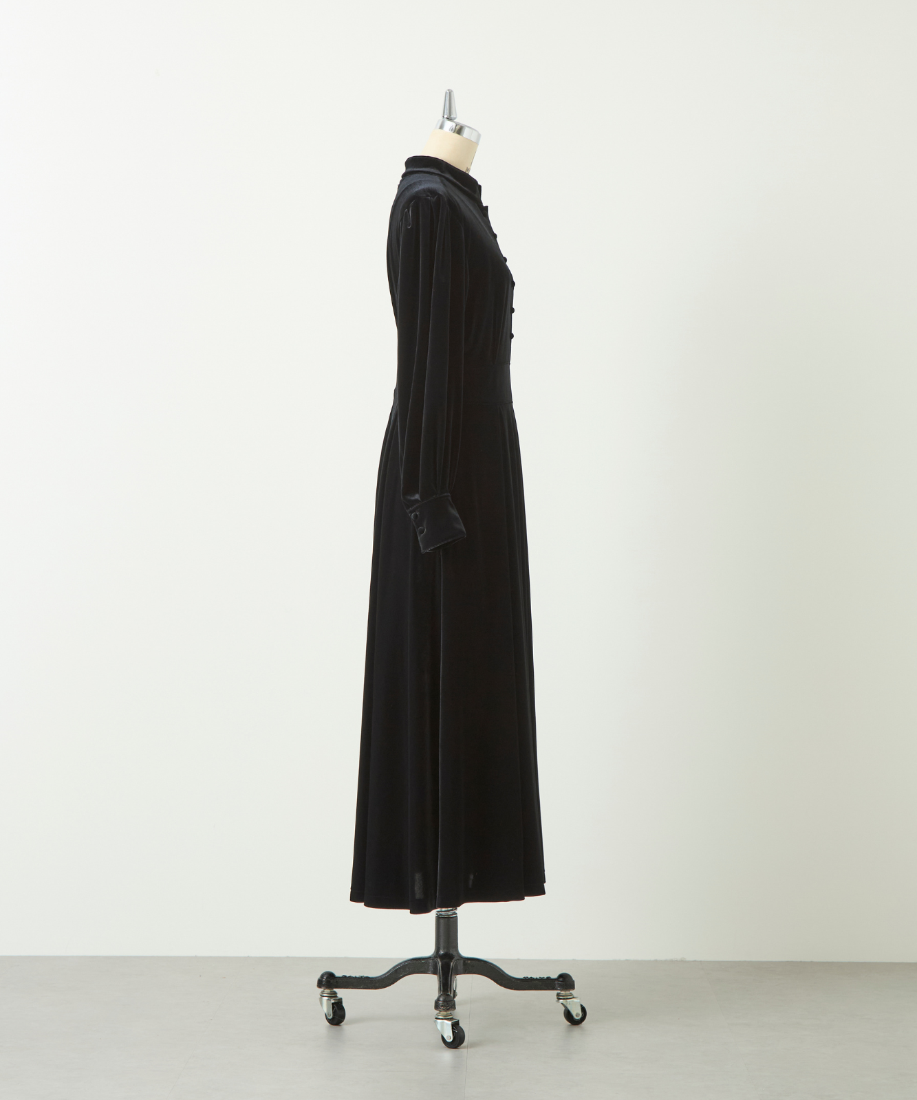 ≪通常販売≫【THE DRESS #57】velour front button dress（ベロアフロントボタンドレス）≪2024年11月22日15:00販売開始≫