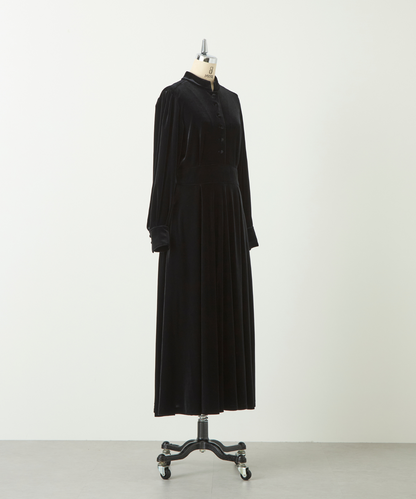 ≪通常販売≫【THE DRESS #57】velour front button dress（ベロアフロントボタンドレス）≪2024年11月22日15:00販売開始≫