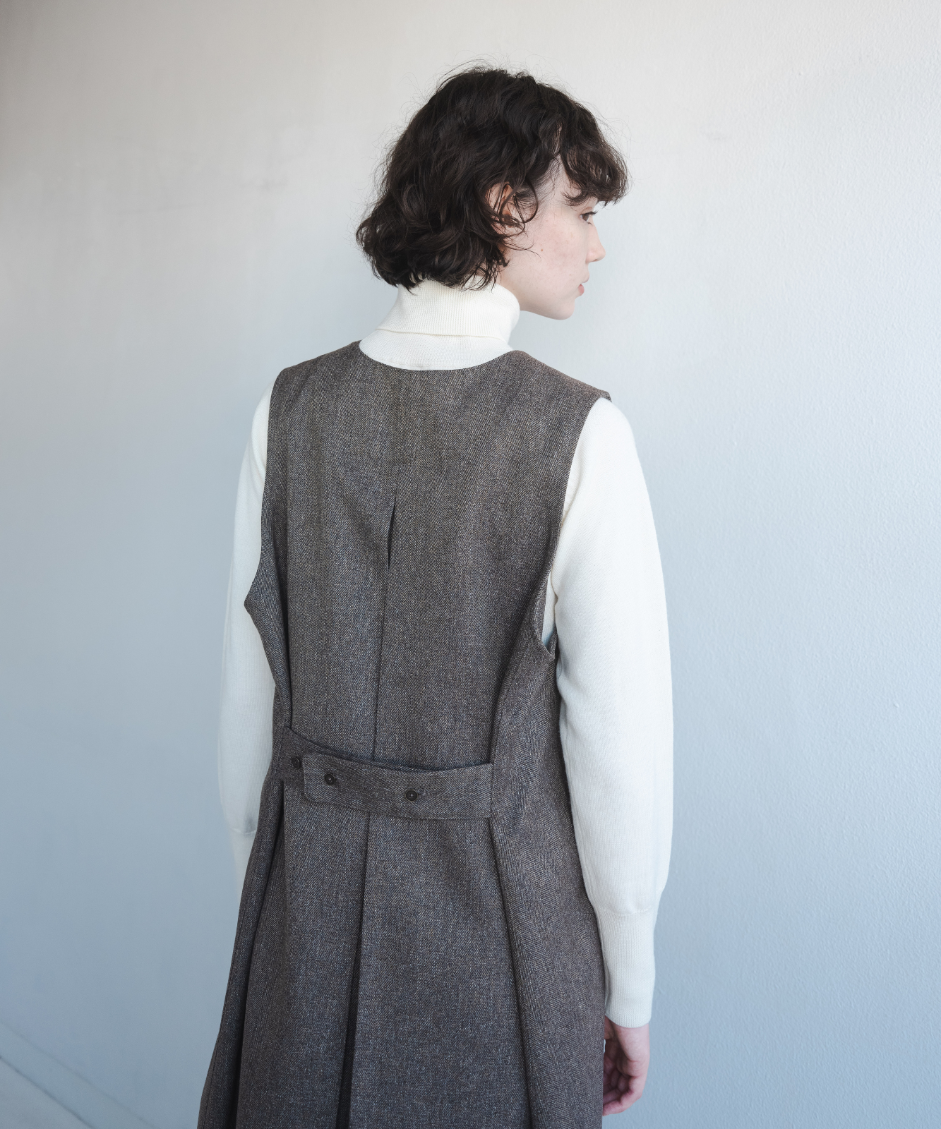 ≪通常販売≫Vneck tweed jumper skirt(Vネックツイード ≪通常販売≫Vneck tweed jumper skirt(Vネックツイード