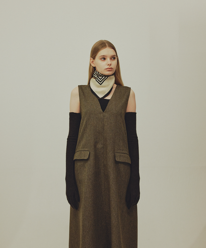 ≪通常販売≫Vneck tweed jumper skirt(Vネックツイード ≪通常販売≫Vneck tweed jumper skirt(Vネックツイード