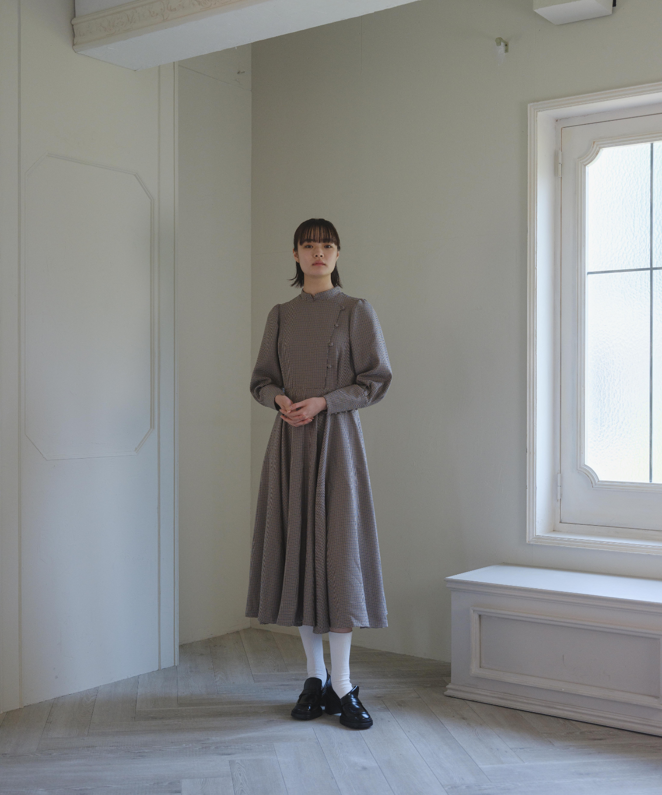 ≪通常販売≫gunclub check flare onepiece（ガンクラブチェックフレアドレス）