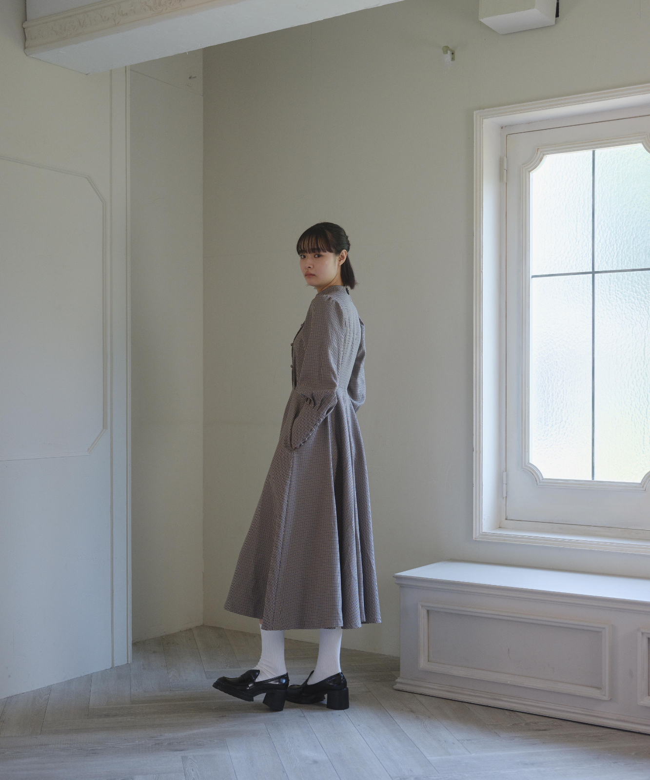 ≪通常販売≫gunclub check flare onepiece（ガンクラブチェックフレアドレス）