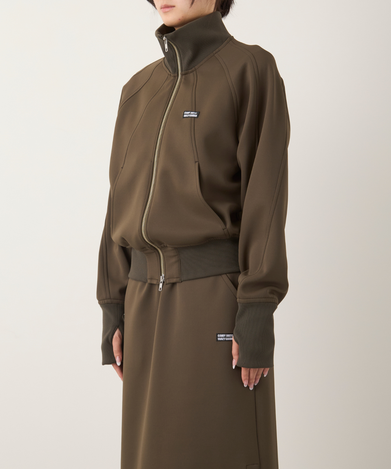 ≪通常販売≫track candy high neck jacket(トラックキャンディー ≪通常販売≫track candy high neck jacket(トラックキャンディー