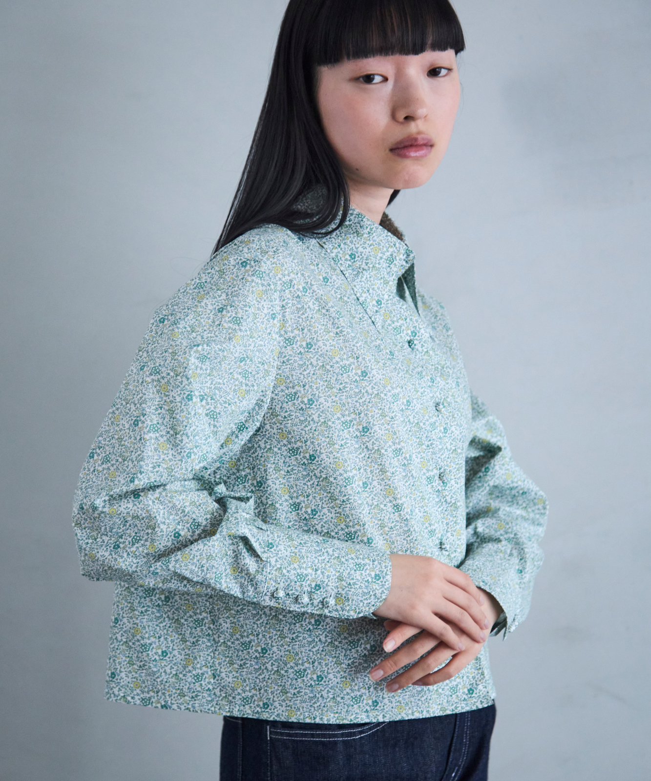 ≪通常販売≫liberty print shirt collar blouse（リバティプリントシャツカラーブラウス）≪2025年2月28日15:00販売開始≫